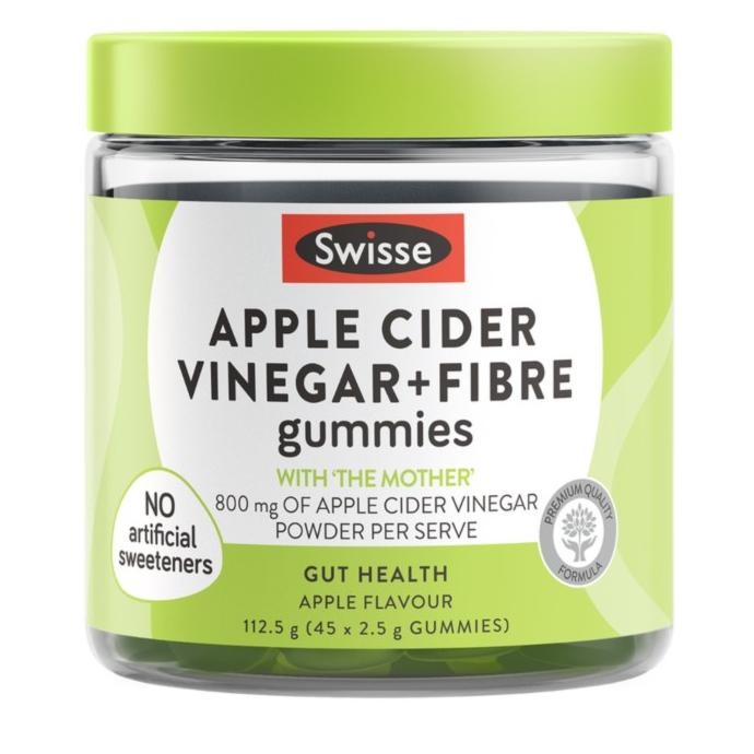 

Swisse APPLE CIDER VINEGAR + FIBRE gummies 45 gummies