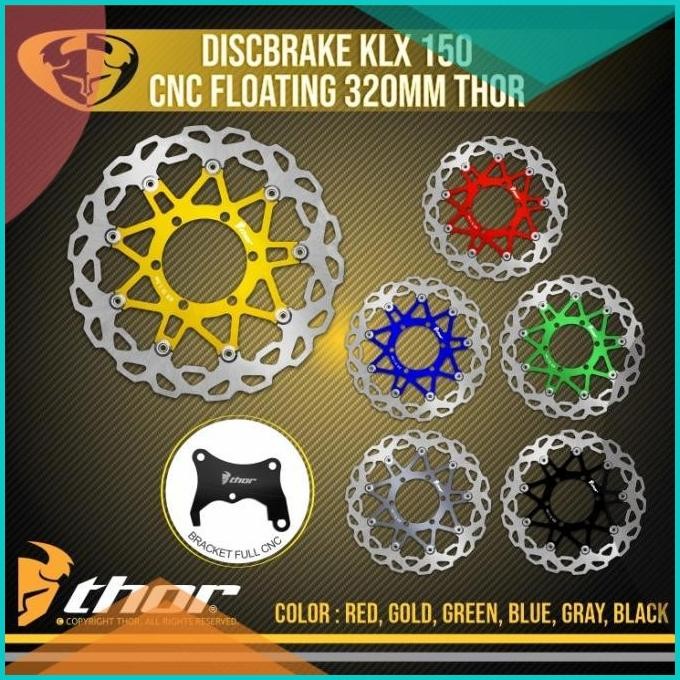 Disc Brake 320mm Cakram Piringan Depan Klx 150 Bf Cnc Floating Thor 07