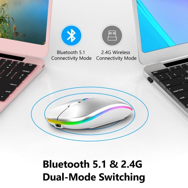ORIGINAL Mouse Luminous RGB 2.4G Wireless Mouse Wireless RGB Mouse RGB Mouse Bluetooth Wireless Mous
