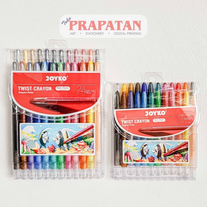 

Titi Twist Crayons 24 Warna / Krayon Putar Titi Panjang