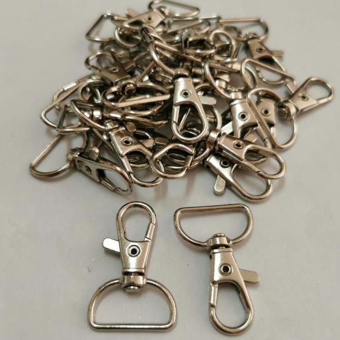 

kaitan hanger / kaitan tas / cantolan besi 2cm nikel / 144pcs