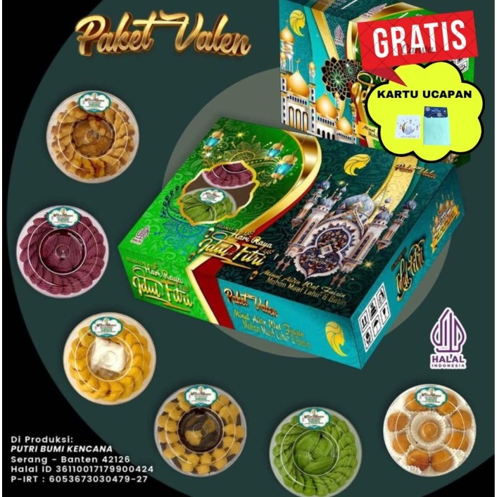 

PROMO KUE LEBARAN PUTRI KENCANA PAKET VALEN ISI 6 TOPLES FREE KARTU UCAPAN