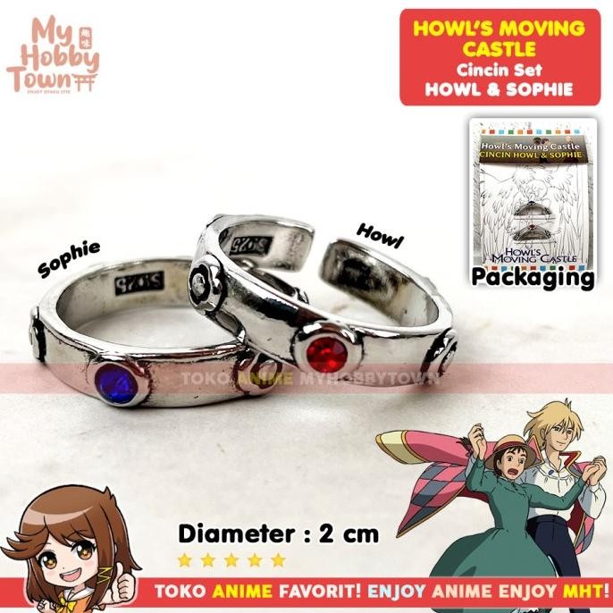 Cincin Howl's Moving Castle Howl Jenkins Pendragon Sophie Cosplay
