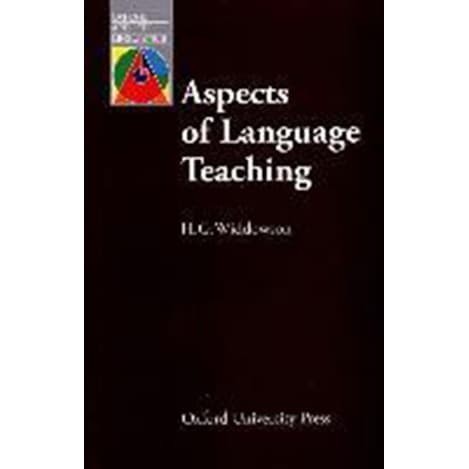 

Aspects of Language Teaching ( OUP )