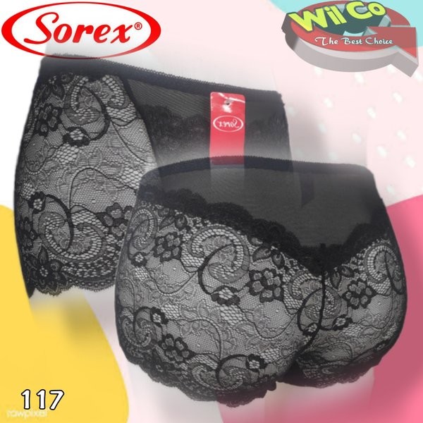 SM117 CD SOREX BRUKAT TRANSPARAN CELANA DALAM WANITA