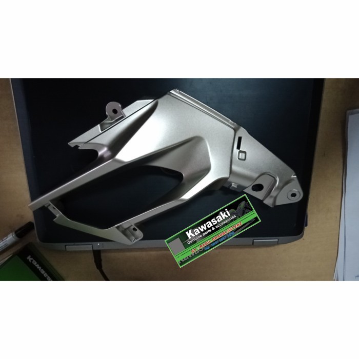 cover sirip fairing sirip new ninja 250 fi 2018 silver kiri original