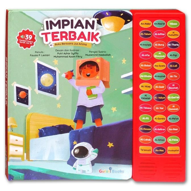SPECIAL [Gulali Books] Buku Bersuara Juz Amma : Impian Terbaik (Ada 39 Tombol Suara Surah Juz 30 & I