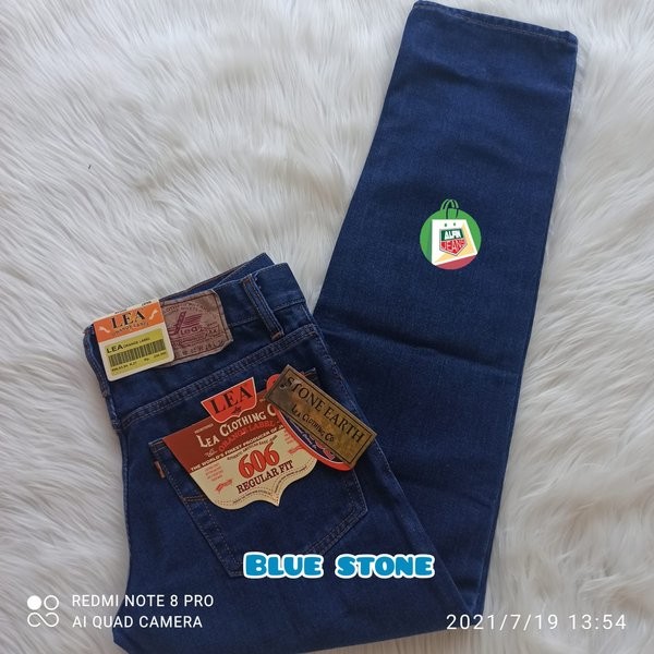 Celana Lea Jeans Blue Stone Regular Fit