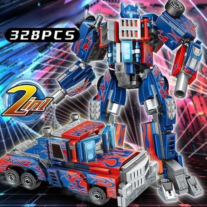 Mainan Robot Transformers Autobot 2 in 1 Car Lego