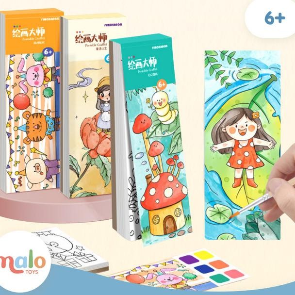 

Furonangel Watercolor Portable Painting Water Color R Mainan Ana