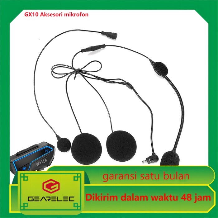 Untuk GX10 Motor Helm Bluetooth Headset Pengganti Speaker Mic Set