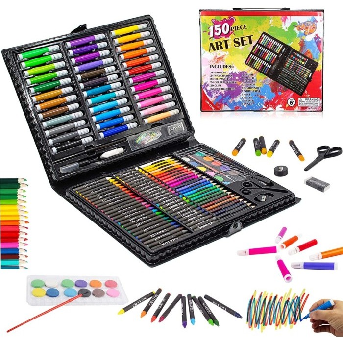

SALE TERLARIS CRAYON ART SET 150 PCS / CRAYON ART SET / PERALATAN GAMBAR LUKIS / PENSIL WARNA 1 SET