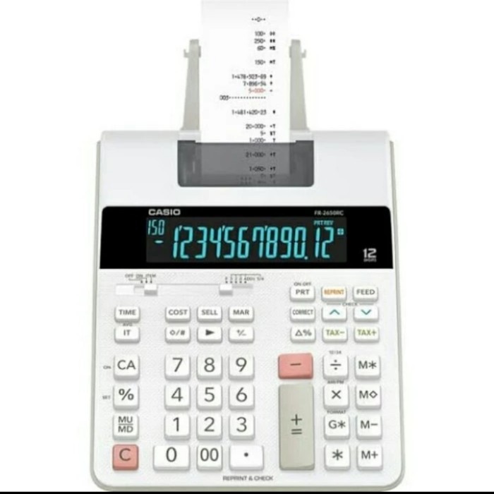 

Calculator Casio FR2650RC Calculator Struk Printing Garansi 1 Tahun