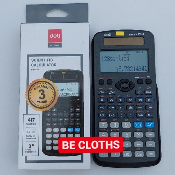 

Deli D 991 ES PLUS Kalkulator Scientific Kuliah Sekolah ORIGINAL