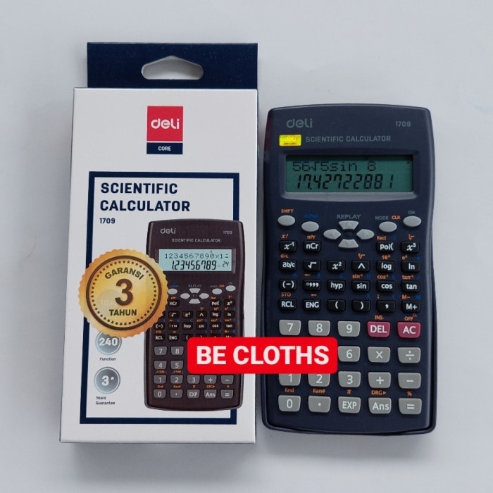 

Deli DL-1709 Kalkulator Scientific Kuliah Sekolah 1709