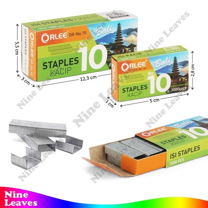 

[Grosir 10 Pcs] Isi Staples Orlee Staples Kacip No.10 Peralatan ATK