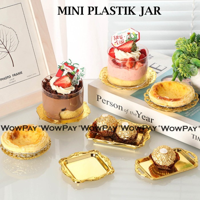 

Wowpay Mini Toples Piring Plastik Kue Kurma Dessert Ferrero Hamper