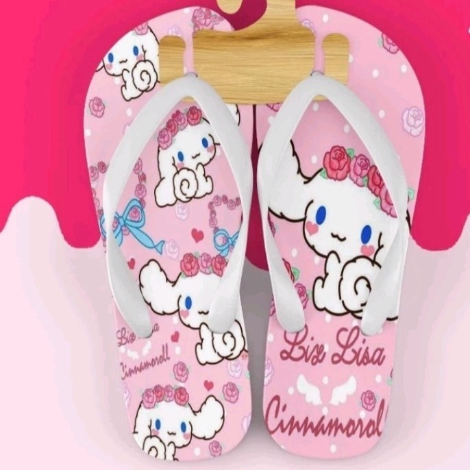 Sandal Cinnamoroll Anak Dewasa Sandal Jepit Karakter Cinnamoroll Lucu