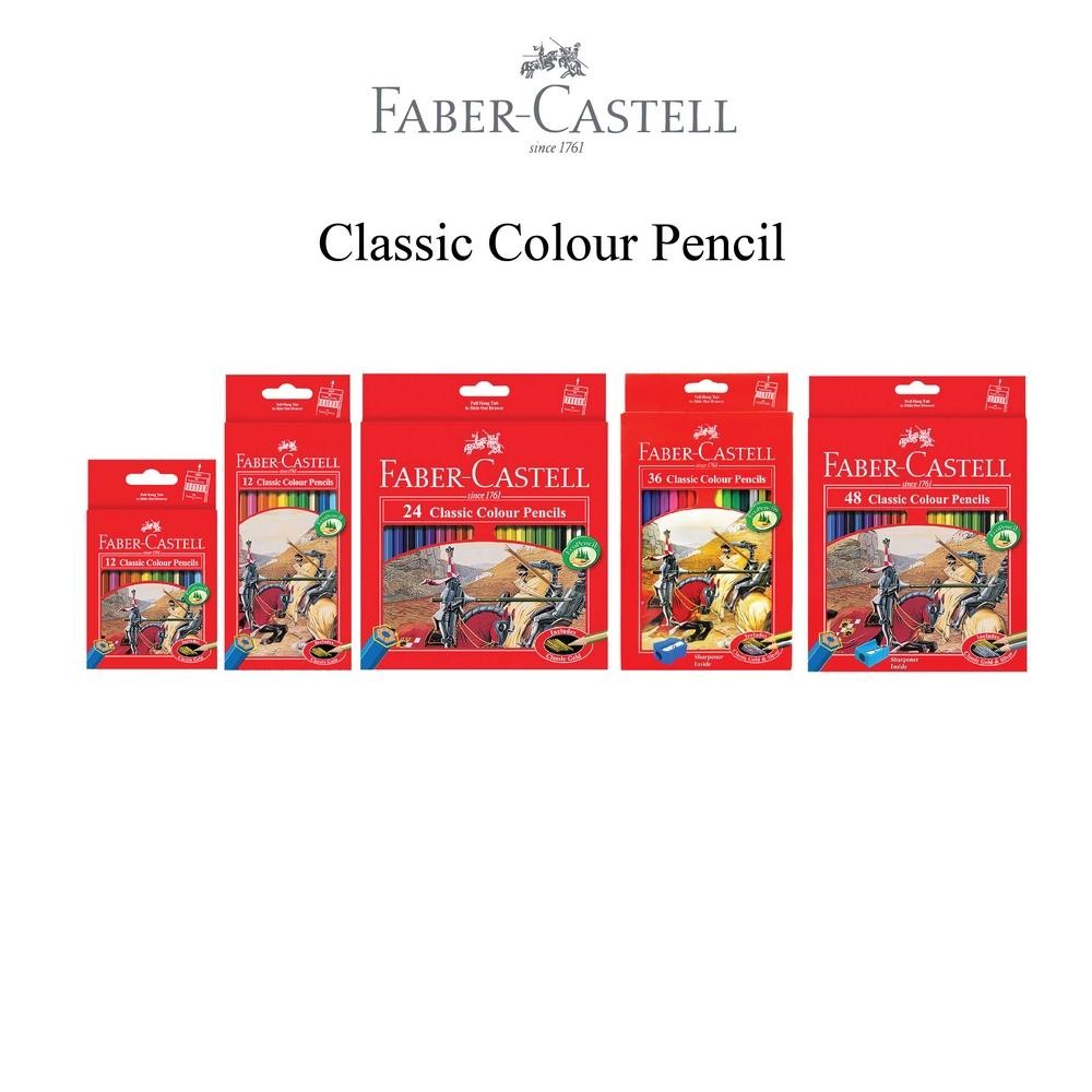 

BISA COD Faber-Castell Pensil Warna Color Pencils Classic Color set-28