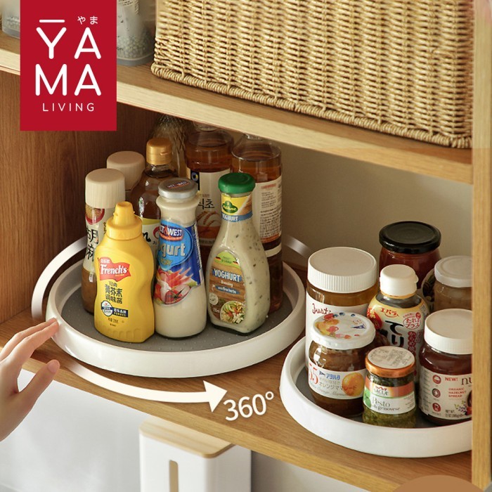 

Yama Hinoki 360 Rotating Rack Rak Dapur Putar Penyimpanan Botol Bumbu