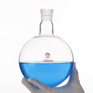 LabTestKit Lab Single Neck Flask Thickened High Borosilicate 3.3 Glass 50ml 150ml 250ml 500ml 1000ml