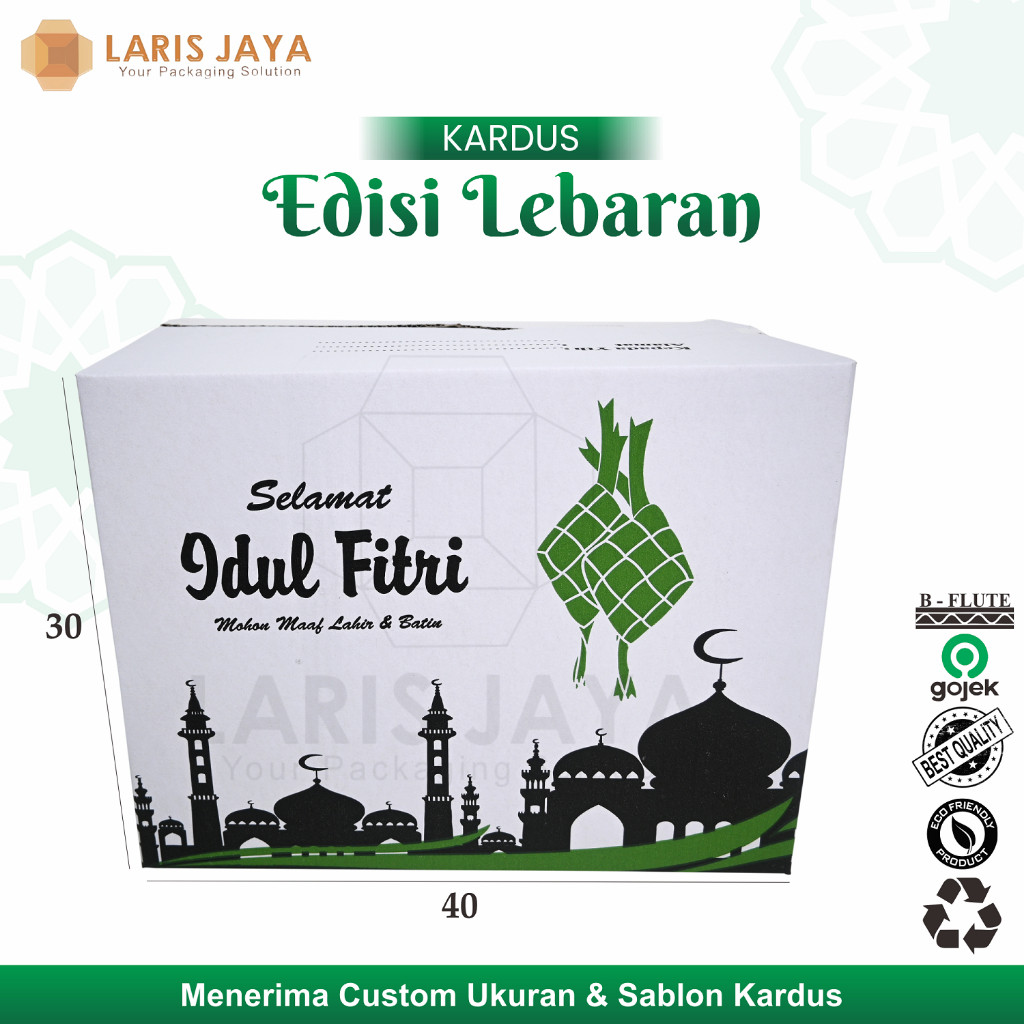 

40X30X30 Kardus Idul Fitri / Hampers Lebaran 40 X 30 X 30 Cm / Box Parcel / Dus Sembako / Gift