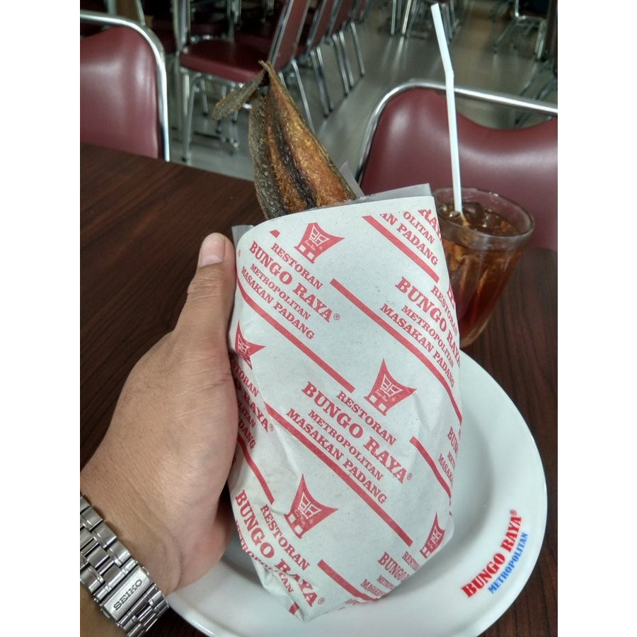 Kertas Bungkus Nasi Padang Custom 1 Warna - Ja