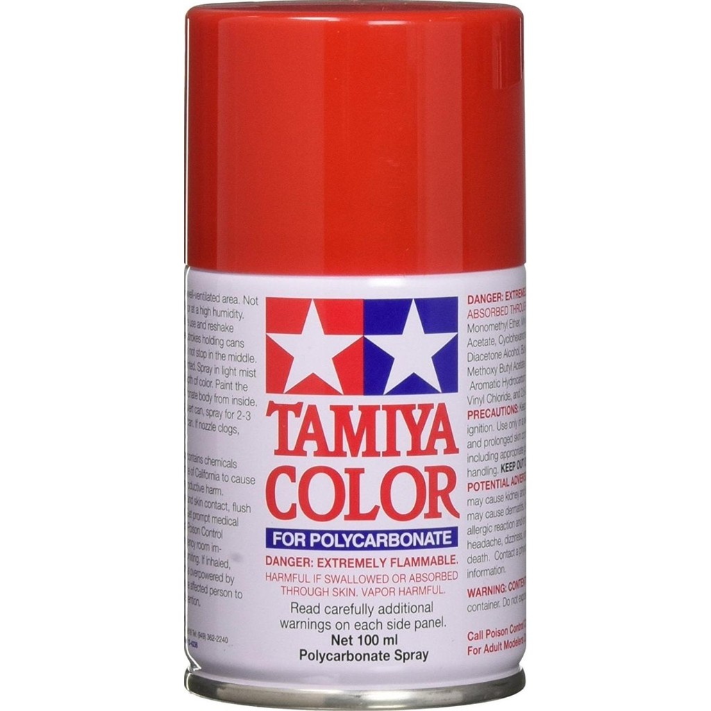 

Promo PS-2 Color RED Tamiya Color Polycarbonate Spray Paint COD