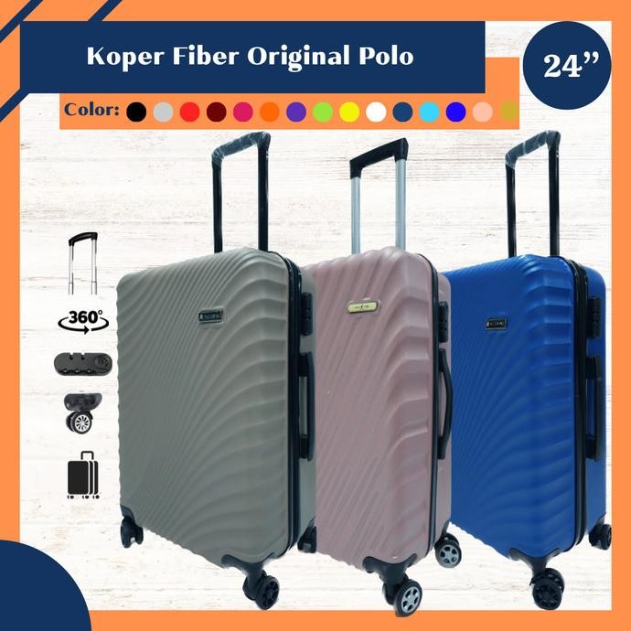 Koper fiber Polo Twin 24 inch murah tas travel