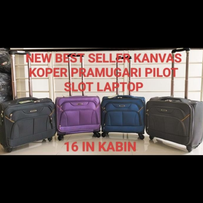 KOPER KABIN KAIN 14 INCHI POLO CLASSIC USB PORT MODEL PRAMUGARI ORI