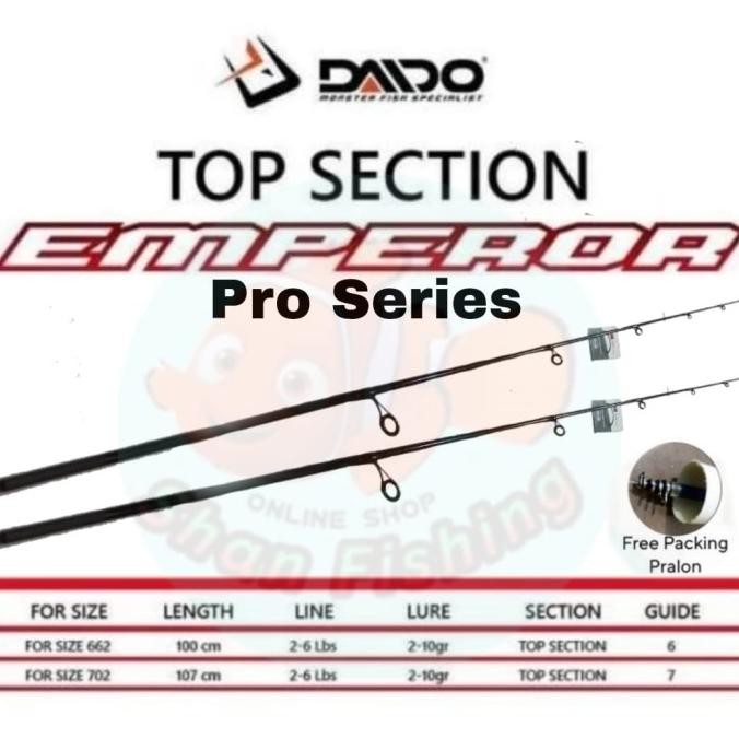 Ujung joran / Top Section Daido Emperor Pro Series (Original Part) SALE