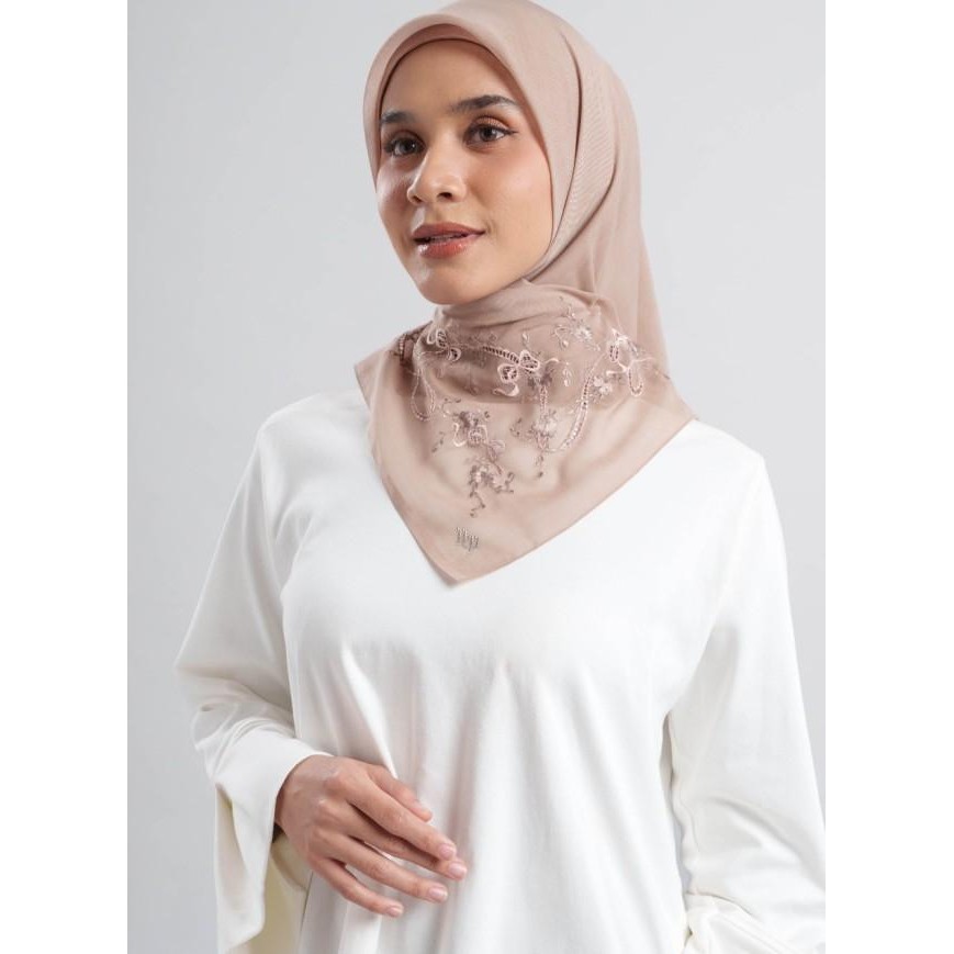 Napocut Hijab Ayra Embroidery Crytal Jilbab Bordir Egiempat 115115