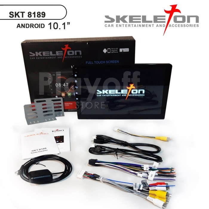 2 din Head Unit Android 10 inch Skeleton 8189 Double Din Bluetooth GPS