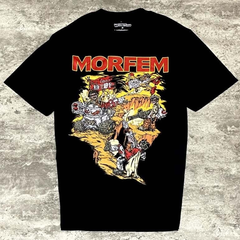 Promo Kaos CodMorfem Little Rascal Tshirt Black Baju Band Original Tidur Pendek Fashion Hardworking 