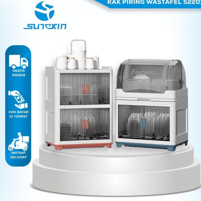 Sunxin  rak piring wastafel S2201/ rak cangkir /  rak piring Plastik /