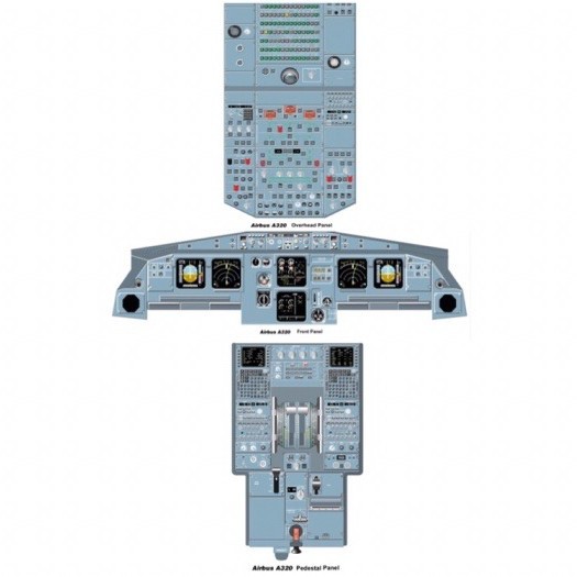 Best seller ~`~ Cockpit layout AIRBUS 320 ~~~