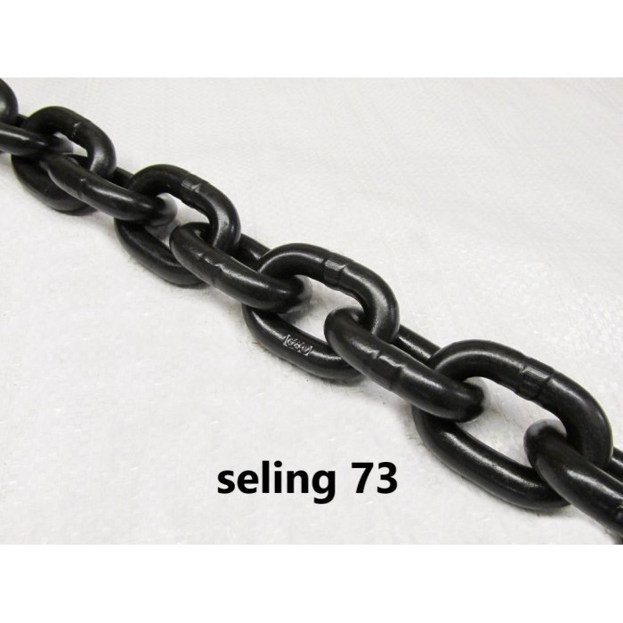 Rantai Baja G80 10mm / Chain Block 10mm / Rantai Baja HItam 10mm