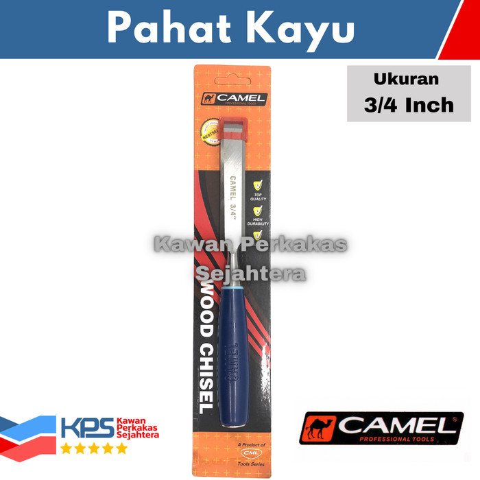 

CAMEL Pahat Kayu Gagang Fiber 3/4" In Inch Tatah Kayu Wood Chisel