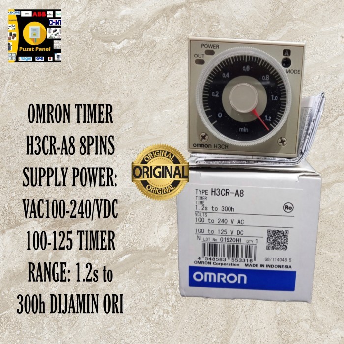 TIMER OMRON H3CR-A8 H3CR A8 MULTIVOLT 24V-240VAC V AC