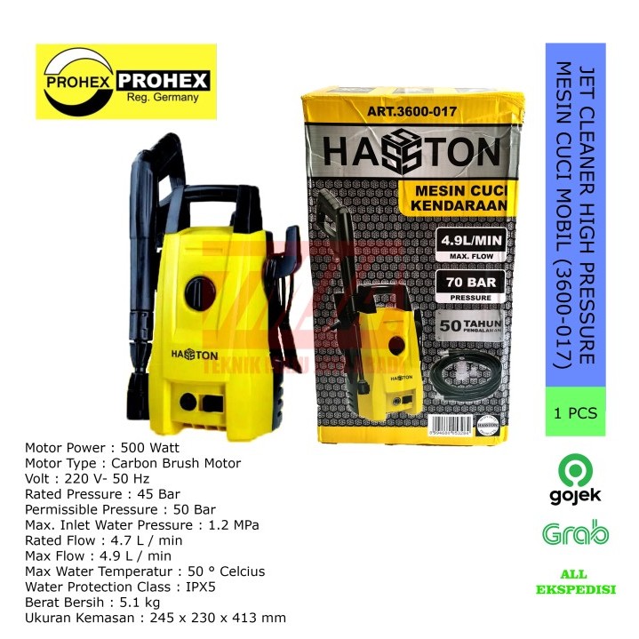 PROHEX HASSTON Mesin Cuci Mobil / Jet Cleaner 3600-017