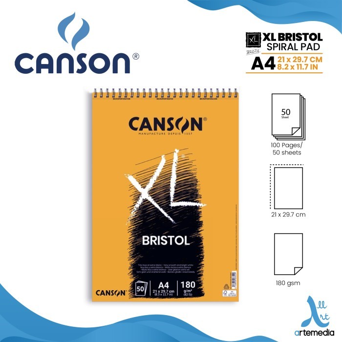 

HARGA DISKON Canson XL Bristol Paper Pad Sketchbook Buku Sketsa