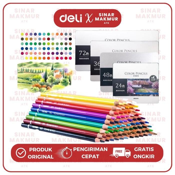 

HIGH-GRADE OIL PENCIL COLOR/PENSIL WARNA 72 WARNA DELI 6568 (SET)