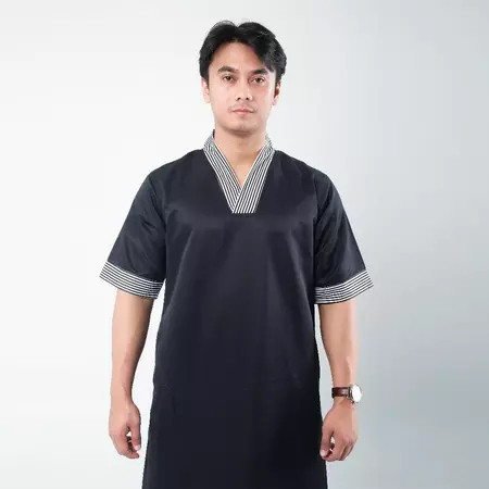 [PROMO] Jubah Pria Gamis slimfit Pria Lengan Pendek Jubba jubah pria muslim lengan pendek busana mus