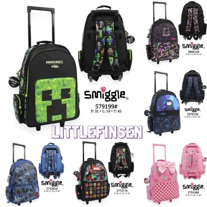 smiggle trolley bag/tas trolley smiggle/tas trolley anak