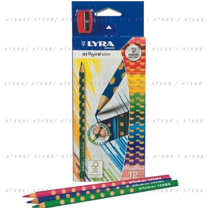 

HOT PROMO Pensil Warna Lyra Grove Slim 12warna