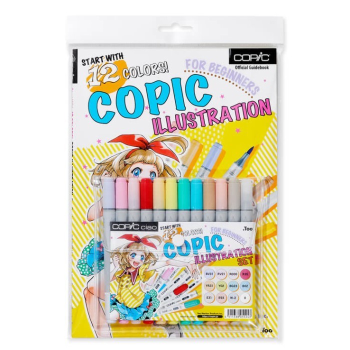 

TERMURAH Copic Ciao Illustration Bundle Graphic Marker Alcohol Based Dye Ink