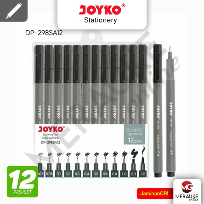 

DISKON JOYKO Drawing Pen / Pena Gambar DP-298SA12 (1 Set isi 12)