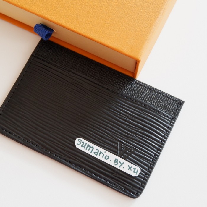 

BEBAS ONGKIR - CARD WALLET HOLDER V DOMPET KARTU KULIT ASLI LOUIS L