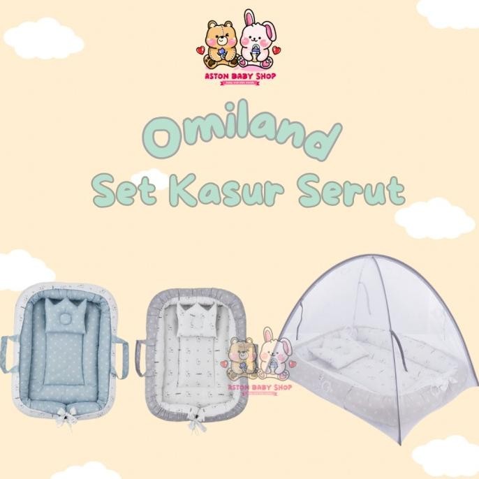 Omiland Kasur Bayi Serut Alpaca Series Tempat Tidur Bayi
