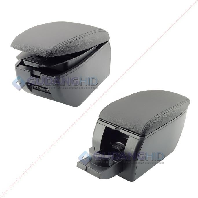 Armrest Mobil Toyota Agya Daihatsu Ayla 2023 2024 Up Console Box 5 USB Port Charger